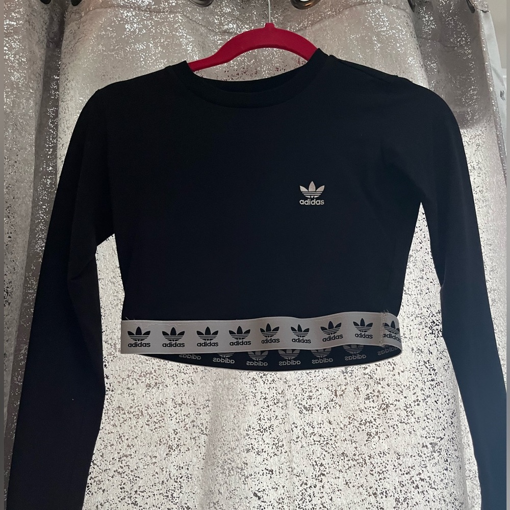 Adidas cropped long sleeve